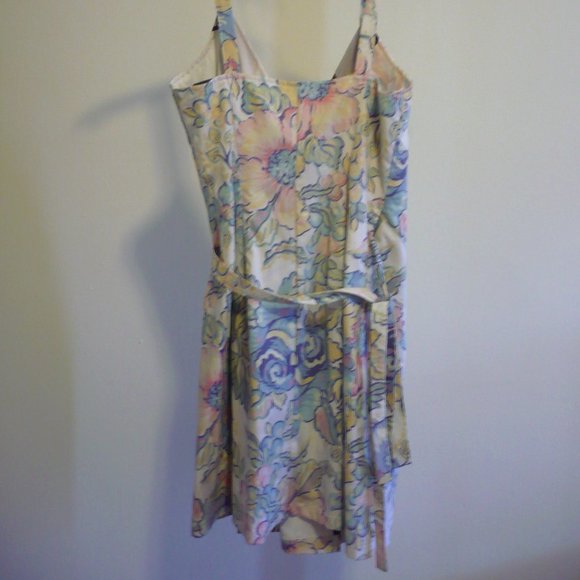 NWT Floral OAK Handmade Pastel Cottagecore Wrap Dress - Picture 3 of 11